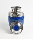 Blue  8" Medium Cremation Urn