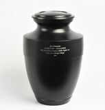 Large Elegant Black Testi Urn