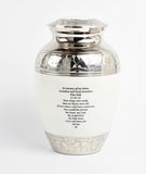 White Medium/Small Cremation Urn