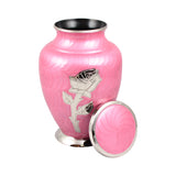 pink urn for ashes, rose ashes urn, flower urn, Free delivery urn quick delivery urn affordable price urn best quality urn Funeral memorial remembrance human ashes container mini adult child pet ashes urn teardrop brass large medium small urn
