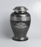 Grey Pattern Companion Urn For Two Body Ashes