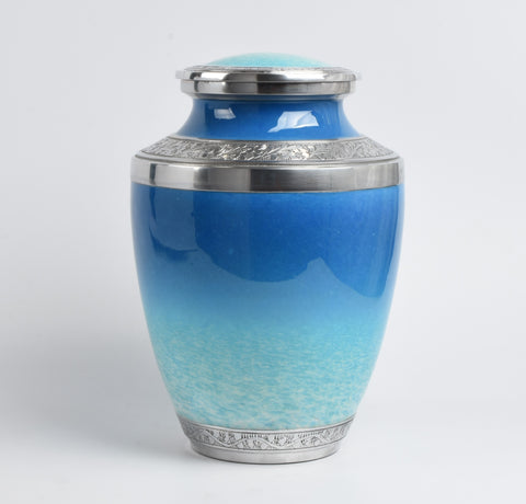 Blue Ocean Aluminium Cremation Testi Urn