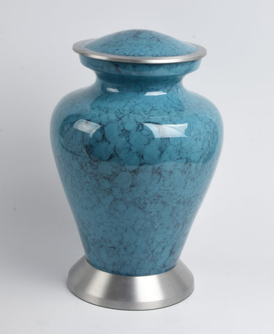 Blue Cloud Large Aluminium Urn