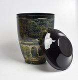 Train Design Iron Metal Cremation Urns With Free Ashes Bag
