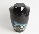Bike Iron Metal Cremation Urns With Free Ashes Bag