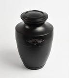 Large Elegant Black Testi Urn