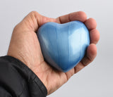 Blue Aluminium Heart With Box & Stand