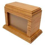 Oak Wood Small Photo-Frame Casket Urn