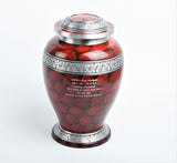 Red Cloud Dove Shape Aluminium Cremation Urn