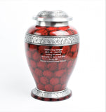 Red Cloud Dove Shape Aluminium Cremation Urn