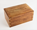 Extra Large Double Capacity Solid Wood Casket