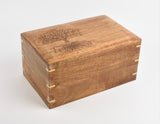 Extra Large Double Capacity Solid Wood Tree Of Life Casket