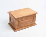 Large Solid Wood Casket Urn