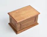 Large Solid Wood Casket Urn