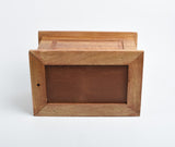 Large Solid Wood Casket Urn