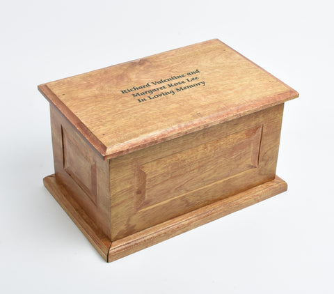 Extra Large Solid Wood Casket Urn