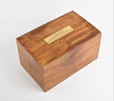 Large Solid Wood Biodegradable Casket - Option To Personalise
