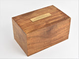 Large Solid Wood Biodegradable Casket - Option To Personalise