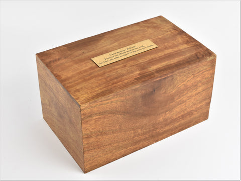 Large Solid Wood Biodegradable Casket