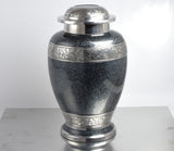 Grey Pattern Companion Urn For Two Body Ashes