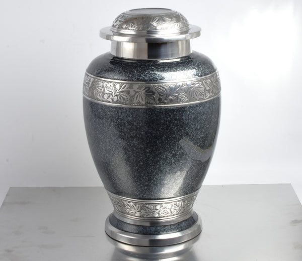 Grey Pattern Companion Urn For Two Body Ashes