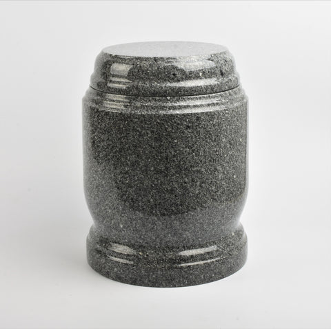 Cremation Ashes Granite Stone Marble Urn Light Grey