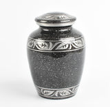 Grey And Silver Small/Medium Cremation Aluminium Urn