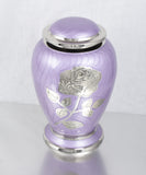 Purple Rose Flower Cremation Urn Dove Design