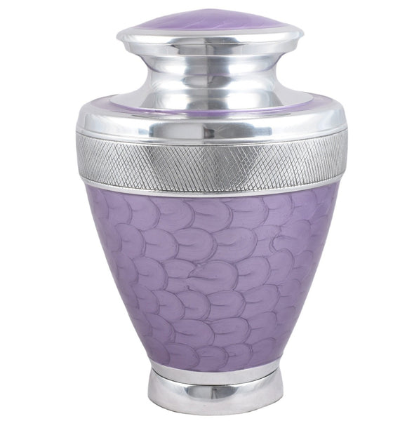 Purple Milano Aluminium Cremation Urn