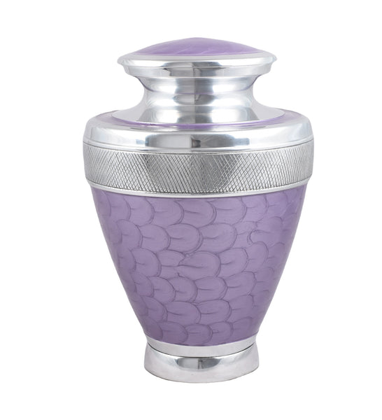 Purple Milano Aluminium Cremation Urn