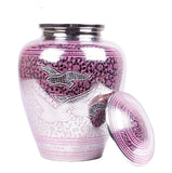 Extra Large Pink Flying Birds Cremation Urn