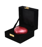 Red Aluminium Heart Keepsake With Box & Stand
