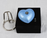 Blue Aluminium Heart With Box & Stand