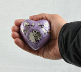 New Design Sunflower On Purple Heart Keepsake