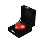 Heart In Heart Keepsake Cremation Ashes Urn Red
