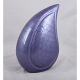 Purple Teardrop Cremation Urn