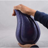 Purple Teardrop Cremation Urn