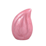 Pink Teardrop Keepsake Urn
