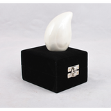 Pearl White Teardrop Keepsake Urn