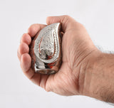 Black and Silver Teardrop Keepsake Urn
