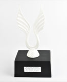 Angel Wings Design White Cremation Ashes Urn