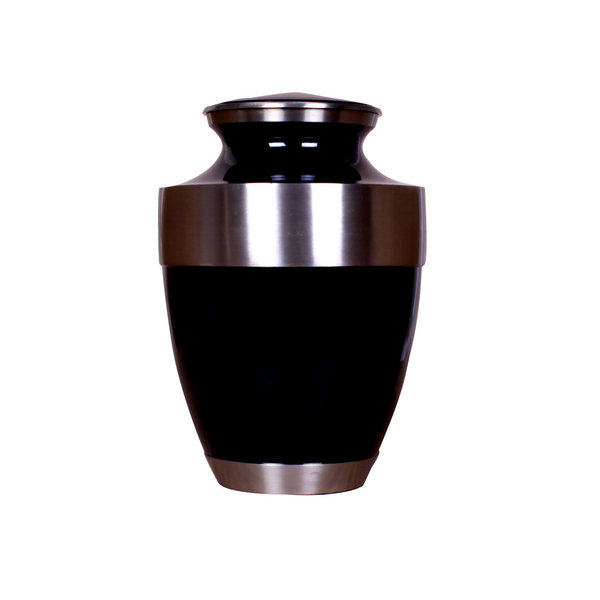 Black Simplicity Testi Cremation Urn