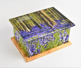 Bluebell Forest MDF/Teak Wood Casket Urn