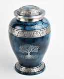 Blue Cloud Tree Of Life Urn