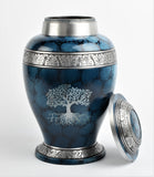 Blue Cloud Tree Of Life Urn