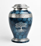 Blue Cloud Tree Of Life Urn