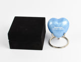 Blue Aluminium Heart With Box & Stand