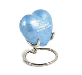 Blue Aluminium Heart With Box & Stand