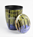 Blue Bell forest Iron Metal Cremation Urns With Free Ashes Bag