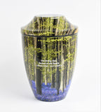 Blue Bell forest Iron Metal Cremation Urns With Free Ashes Bag